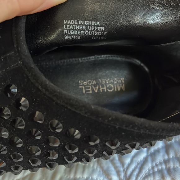 Michael Kors Black suede leather stud booties size 9 - Picture 13 of 13